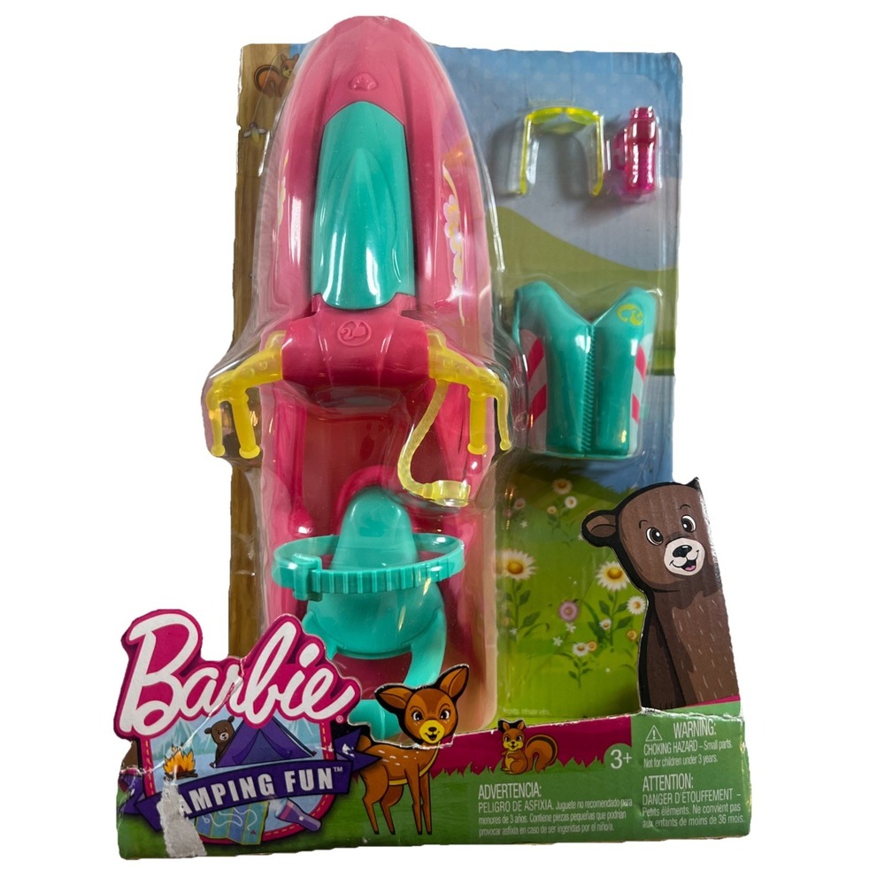 Barbie Camping Fun Jet Ski 2016 Mattel New In Box‎ Water Fun